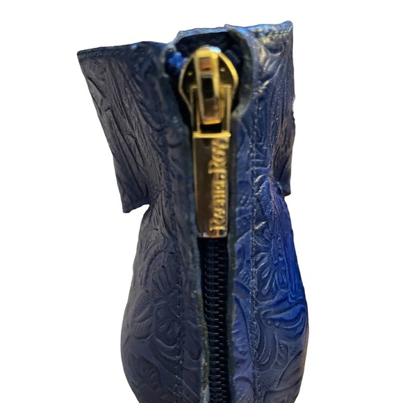 Rachel Roy Womens Floral Embossed Leather Stilettos Heel Open Toe Size 7 - Picture 6 of 9